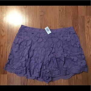 NWT, Torrid Purple Lace Shorts
